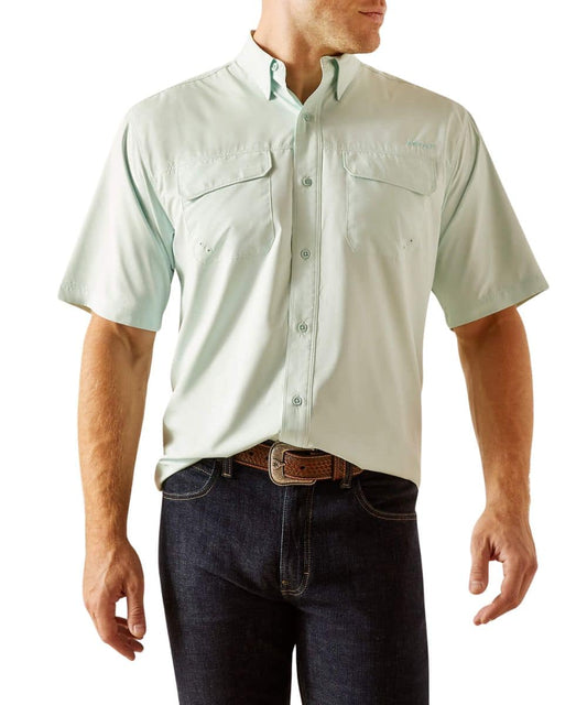 Ariat Men's Bleached Aqua VentTEK Outbound Button Down Shirt