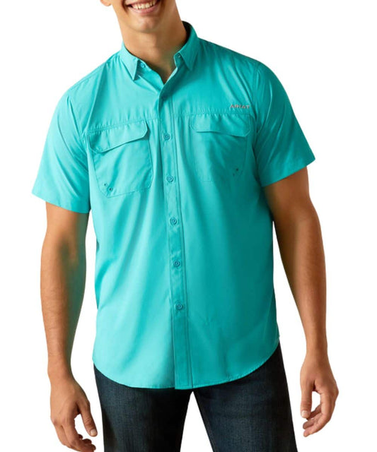 Ariat Men's Drift Turquoise VentTEK Outbound Button Down Shirt
