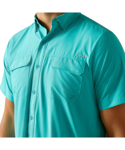 Ariat Men's Drift Turquoise VentTEK Outbound Button Down Shirt