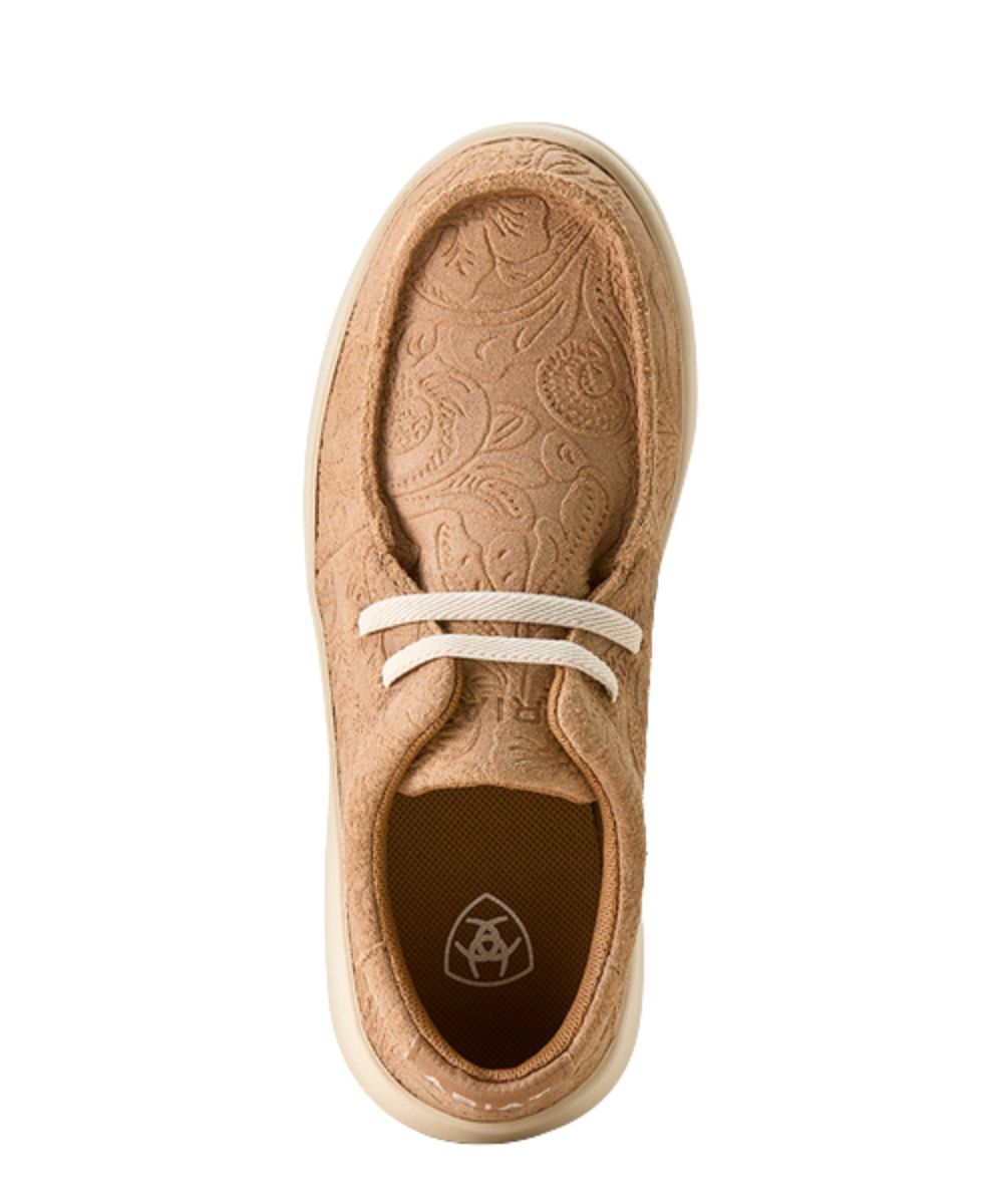Girl's Casual Shoe Featuring A Round Moc Toe And Easy Slip-On Entry With Elasticized Laces