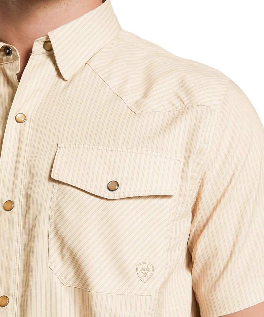 Ariat Men's Tan VentTEK Western Snap Shirt