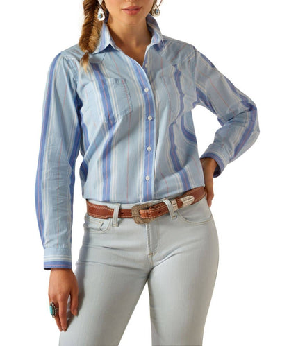 Ariat Women's Summer Stripe R.E.A.L. Billie Jean Button Down Shirt