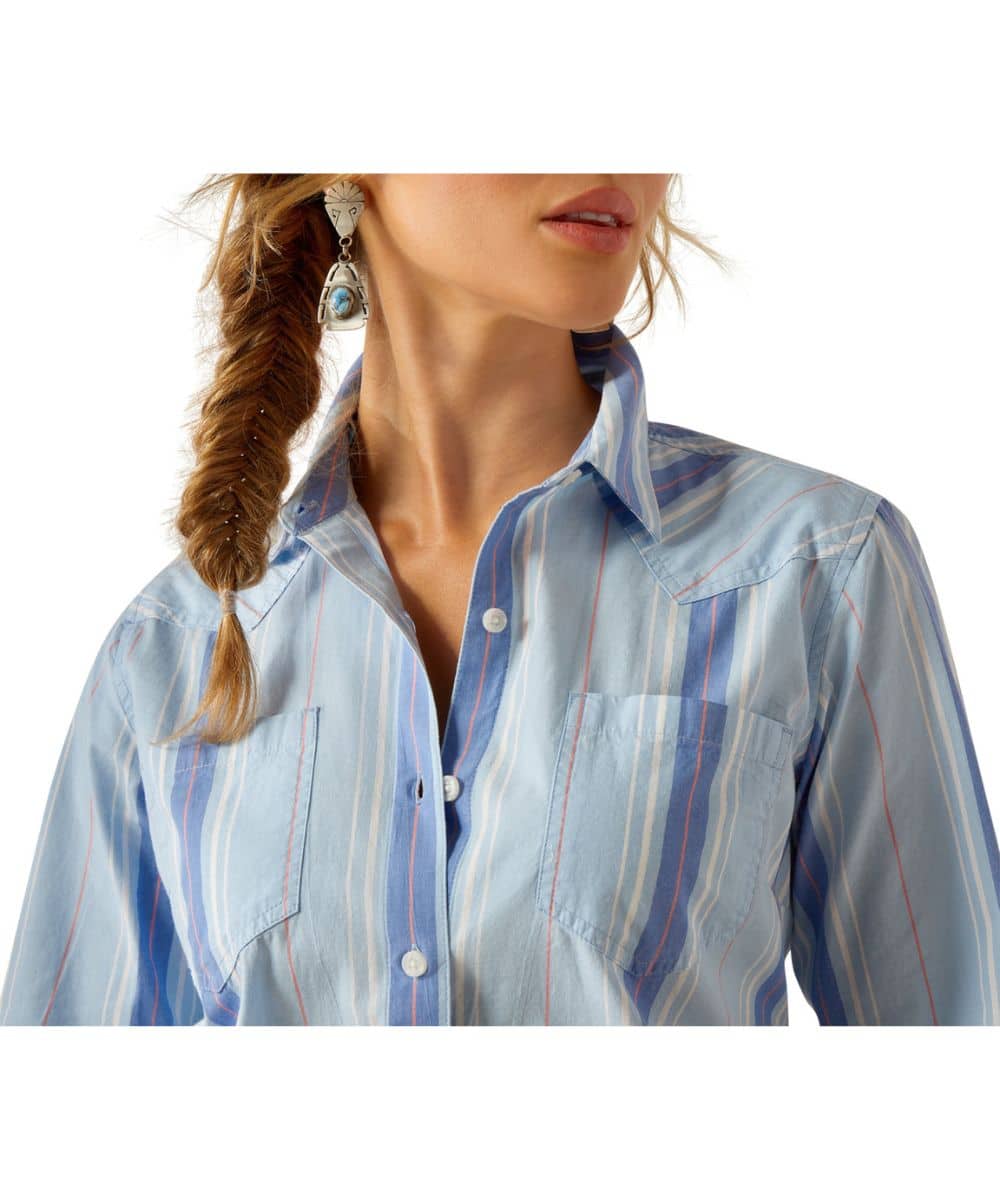 Ariat Women's Summer Stripe R.E.A.L. Billie Jean Button Down Shirt