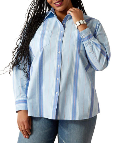 Ariat Women's Summer Stripe R.E.A.L. Billie Jean Button Down Shirt