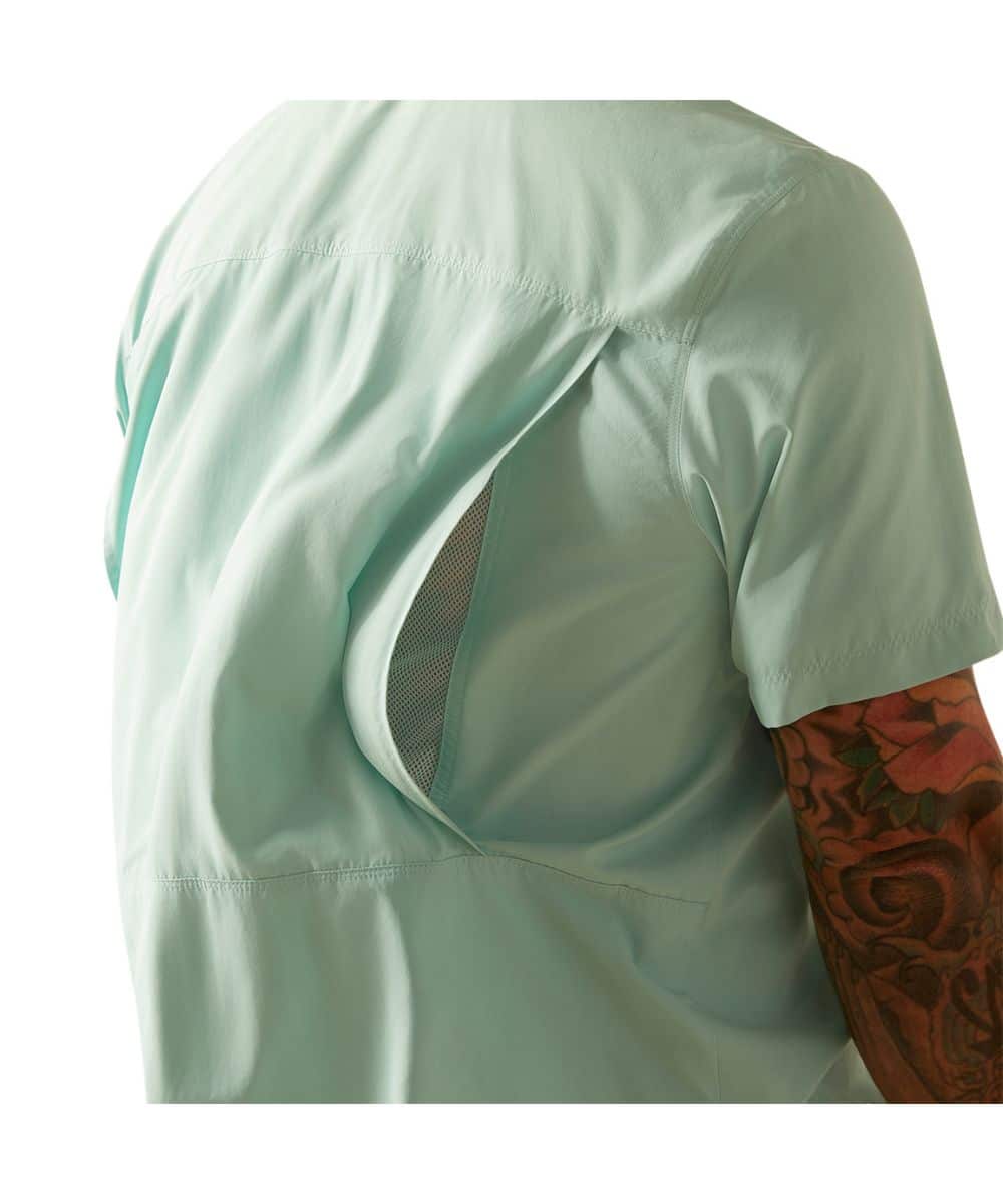 Ariat Men's Eggshell Blue VentTEK Outbound Button Down Shirt