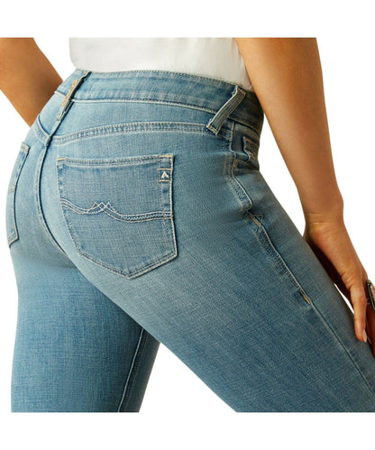 Close-Up View Of The Back Pocket Embroidery
