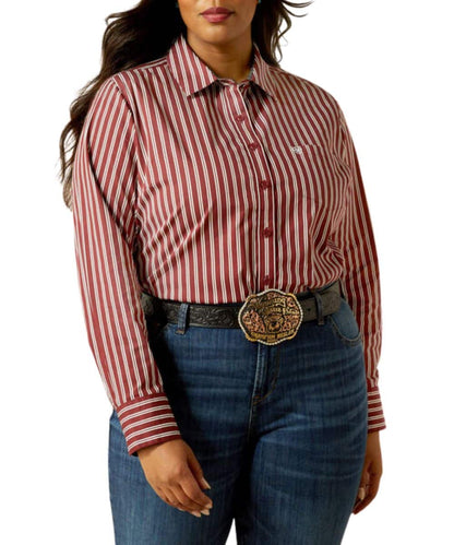 Ariat Women's Cabernet Stripe Kirby Stretch Button Down Shirt