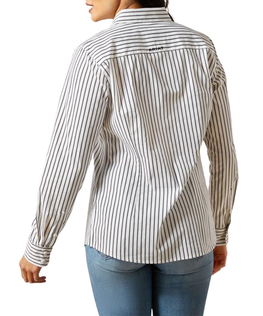 Ariat Women's Black Triangle Stripe Kirby Stretch Button Down Shirt