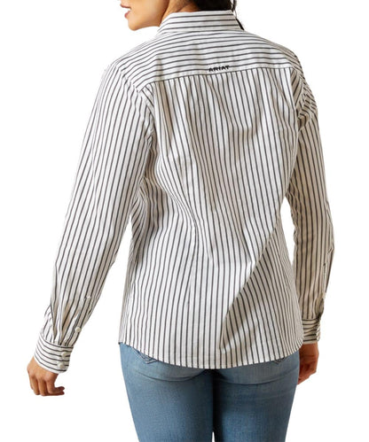 Ariat Women's Black Triangle Stripe Kirby Stretch Button Down Shirt