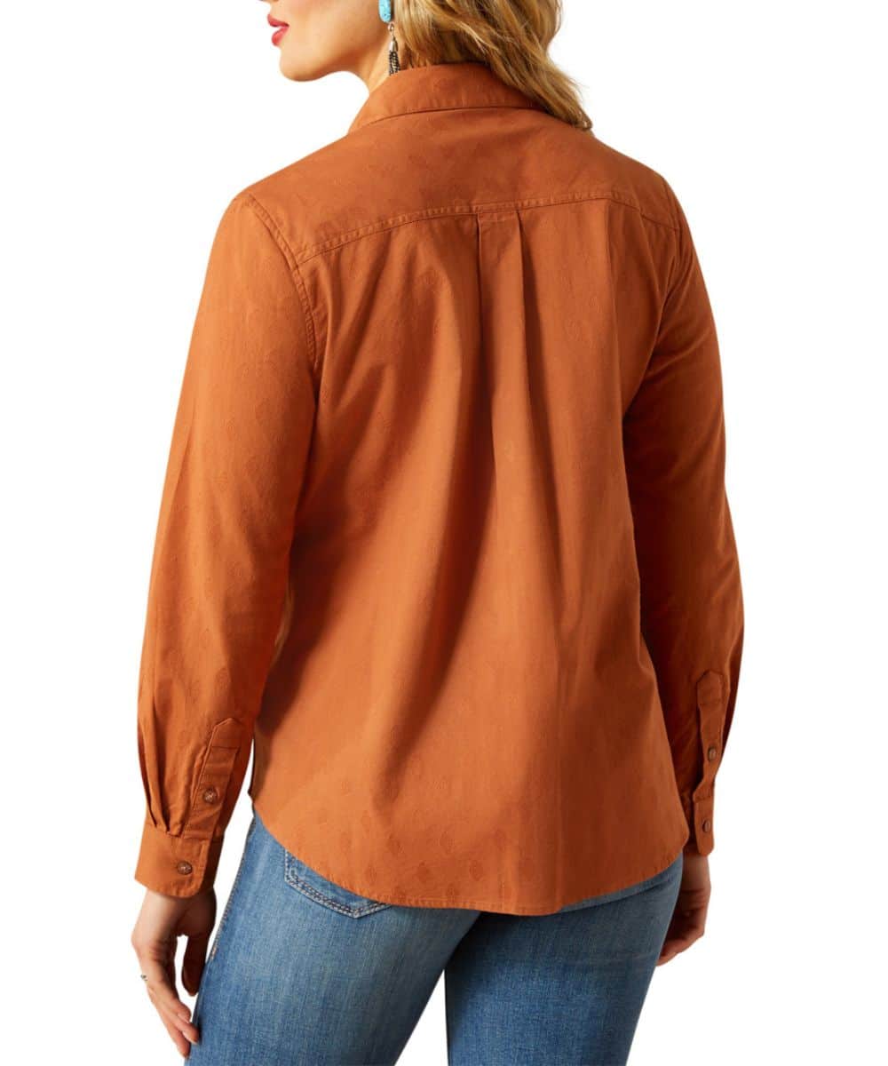 Ariat Women's Glazed Ginger Dobby R.E.A.L. Billie Jean Button Down Shirt