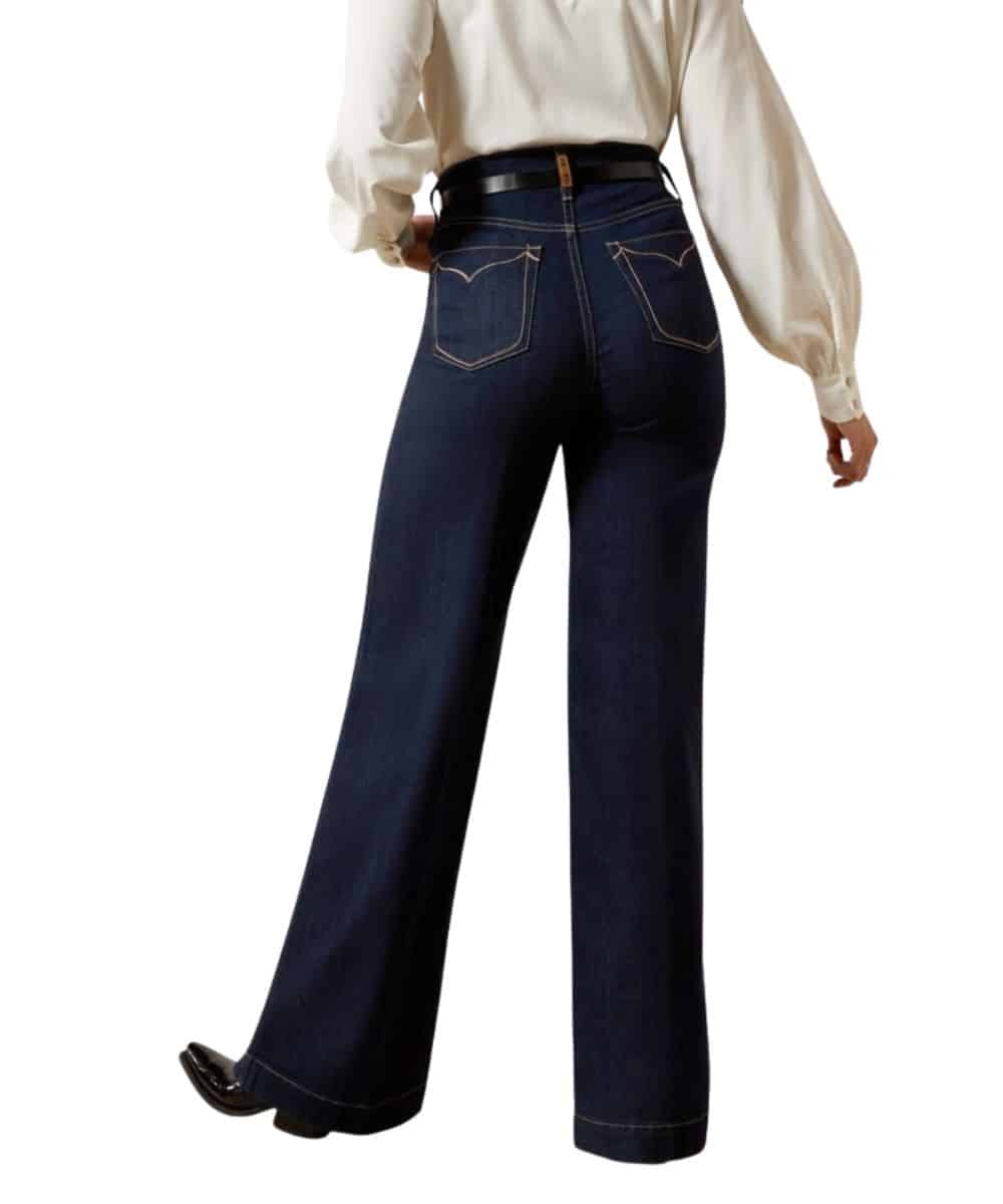 Back View Of The Ultra High Rise Women's Trouser Jean