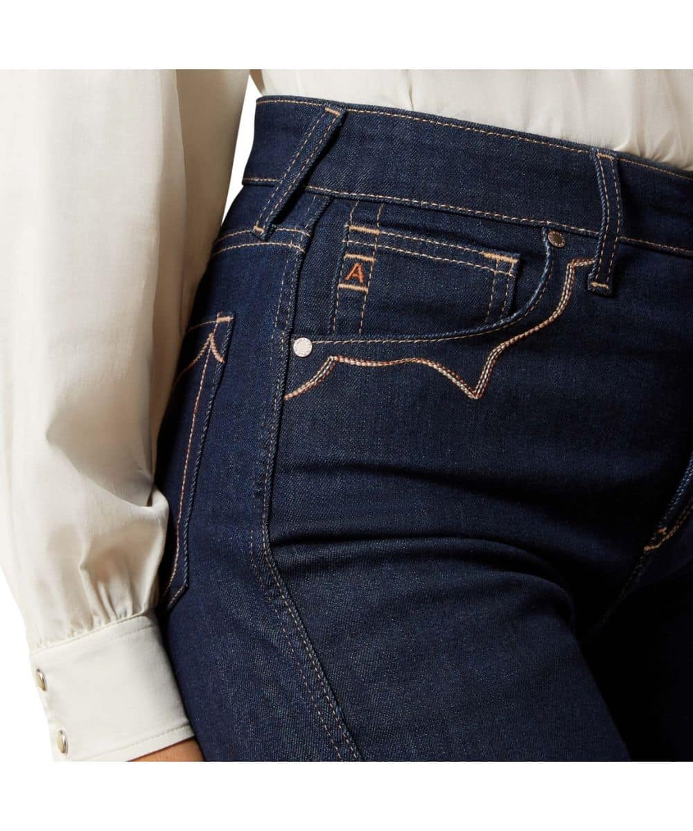 Five Pocket Styling With Delicate Stitched Accents