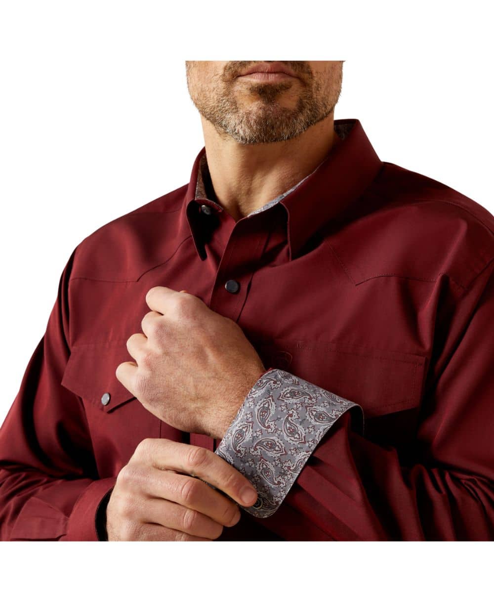 Ariat Men's Oxford Fitted Snap Shirt