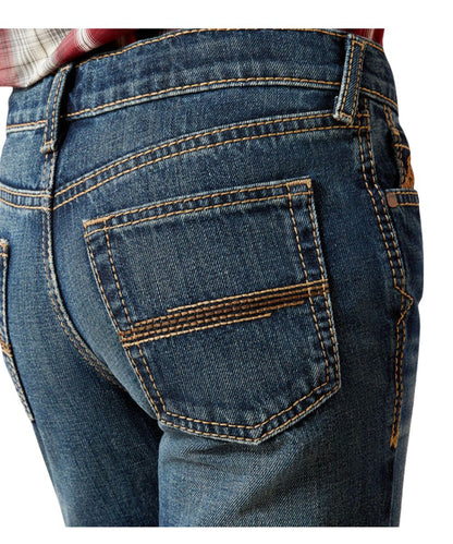 Ariat Boys' B4 Relaxed Baron Boot Cut Jean