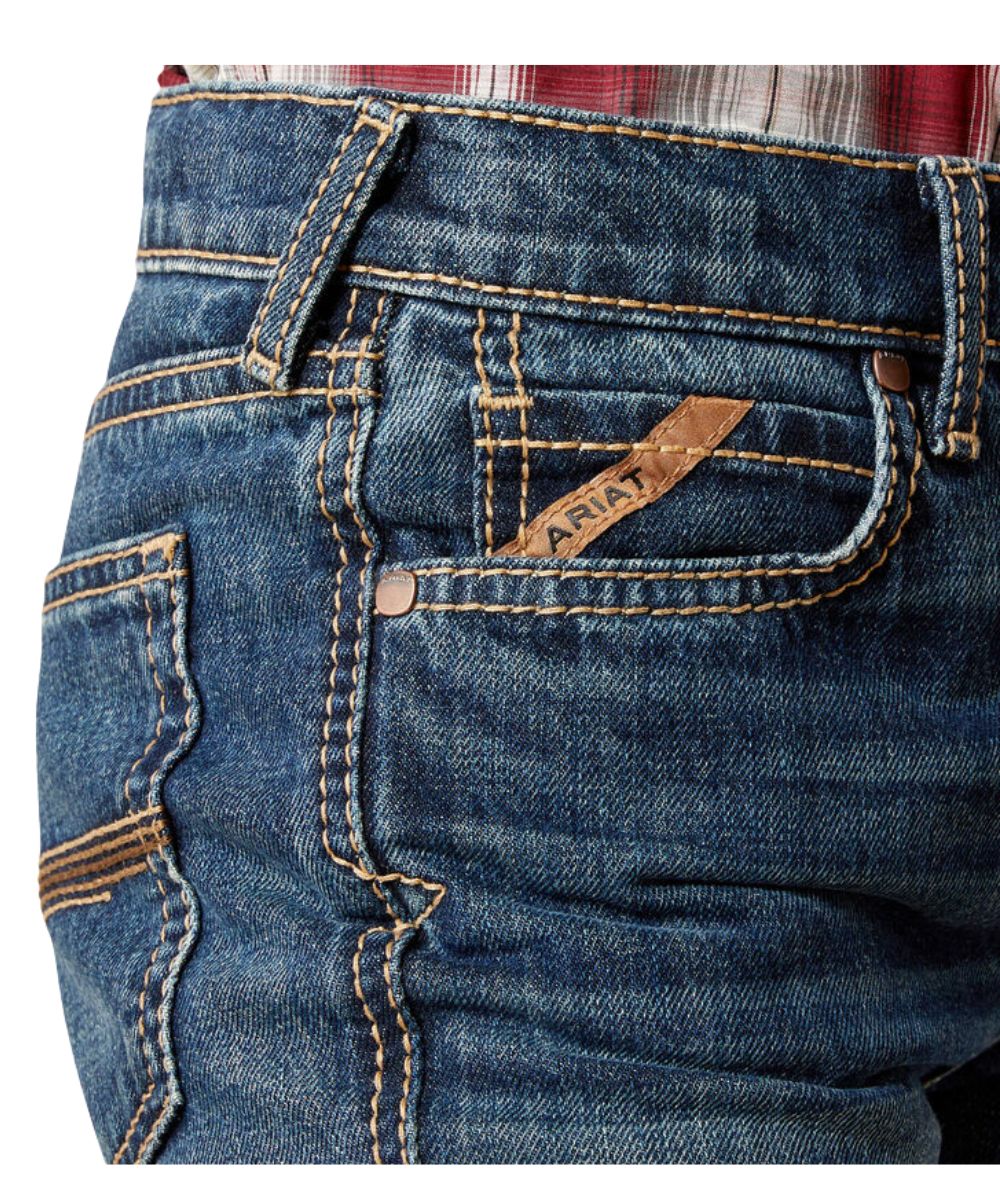 Ariat Boys' B4 Relaxed Baron Boot Cut Jean