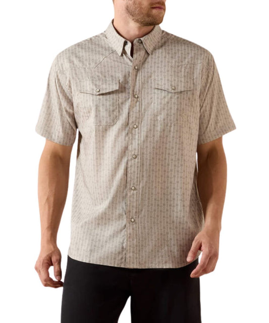 Ariat Men's Island Fossil VentTEK Western Snap Shirt