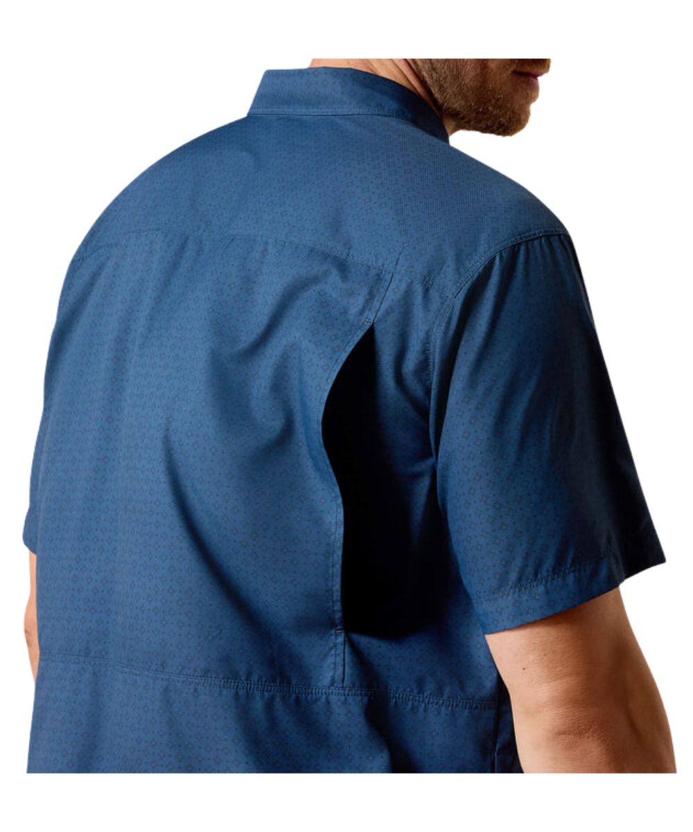 Ariat Men's Dark Denim Navy VentTEK Outbound Button Down Shirt