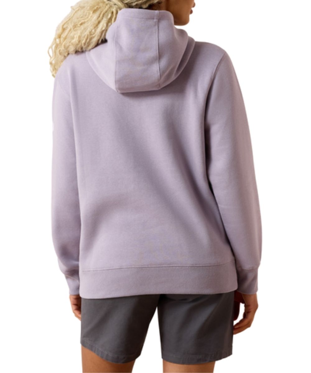 Ariat Women's Purple Ash Rebar 1/2 Zip Logo Hoodie