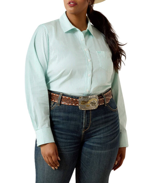 Ariat Women's Holiday Stripe Kirby Button Down Shirt