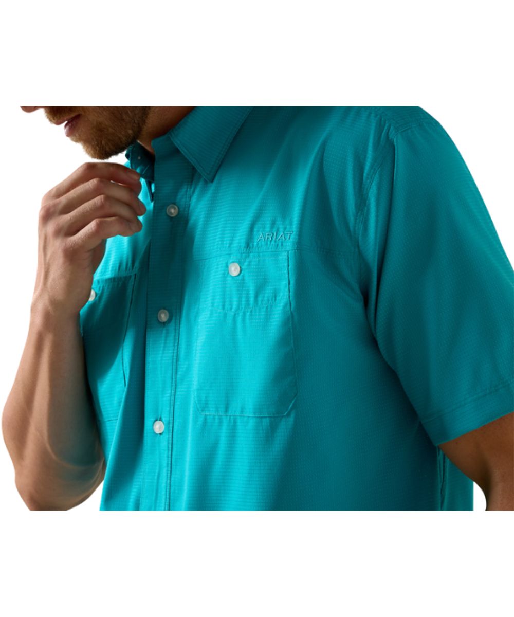 Ariat Men's Miami Blue 360 Airflow Button Down Shirt