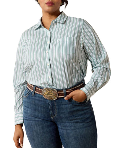 Ariat Women's Green Bay Kirby Pro Stripe Button Down Shirt