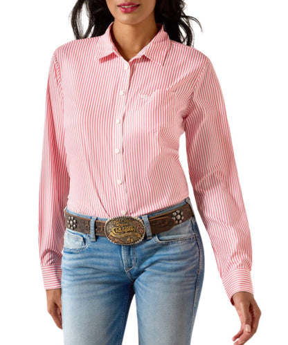 Ariat Women's Sun Kissed Coral Kirby Pro Button Down Shirt