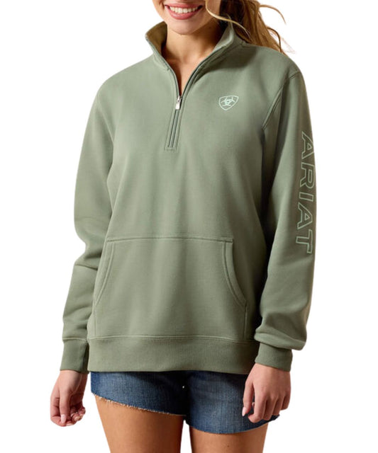 Ariat Women's Foundation Logo 1/2 Zip Pullover