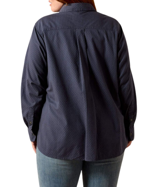 Ariat Women's Ombre Blue Dobby R.E.A.L. Billie Jean Button Down Shirt