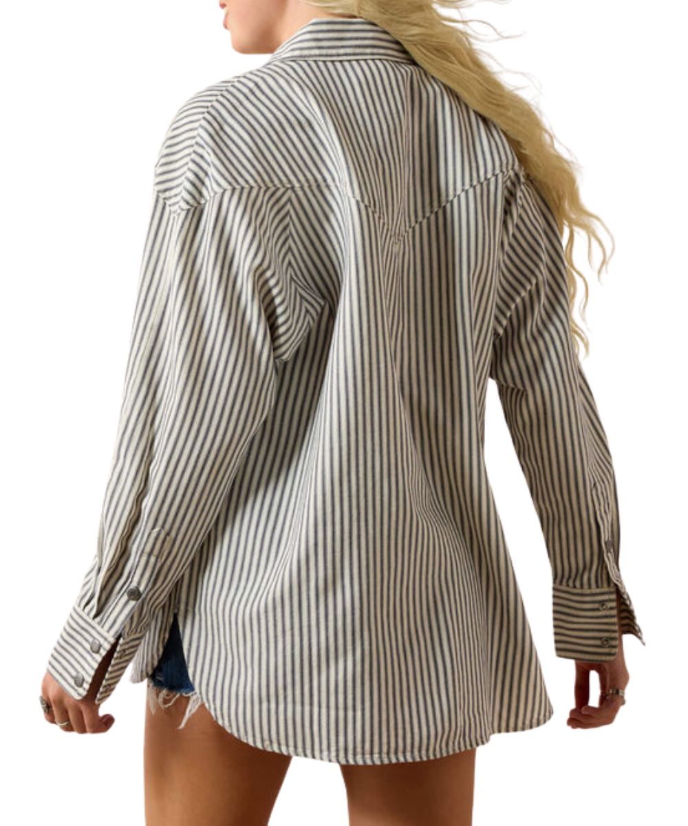 WNS ARIAT L/S CHARLESTON SHIRT - TWILL STRIPE