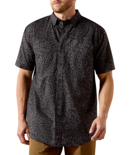 Ariat Men's Black 360 Airflow Short Sleeve Button Down Shirt