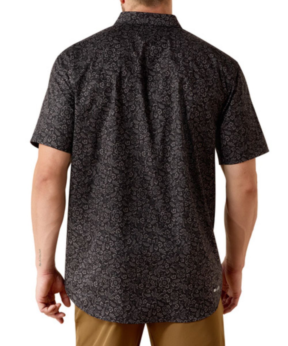Ariat Men's Black 360 Airflow Short Sleeve Button Down Shirt