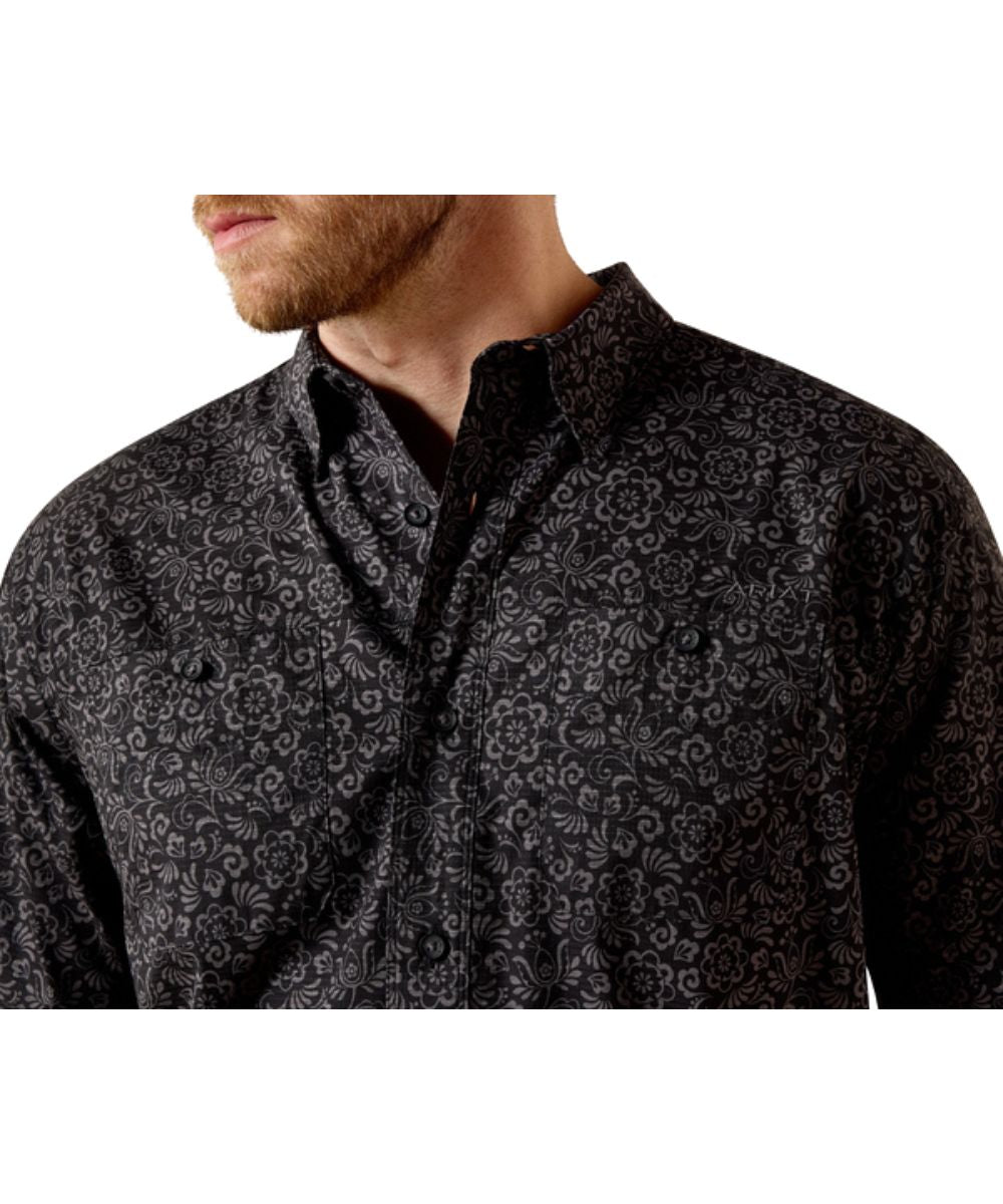 Ariat Men's Black 360 Airflow Short Sleeve Button Down Shirt