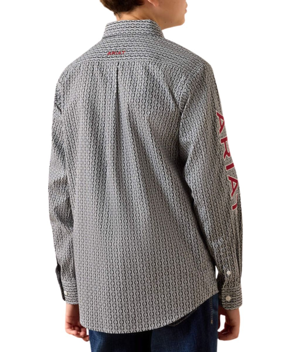 Ariat Boys' Team Ward Button Down Shirt
