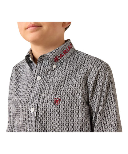 Ariat Boys' Team Ward Button Down Shirt