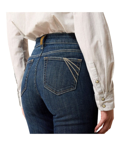 Close-Up View Of The Contrast Line-Stitched Back Pockets