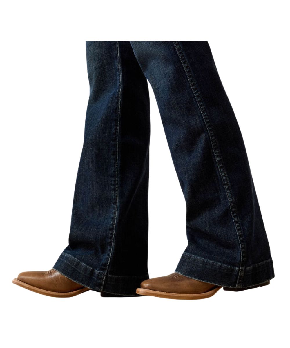 Close-Up View Of The Wide Leg With A Trouser Hem