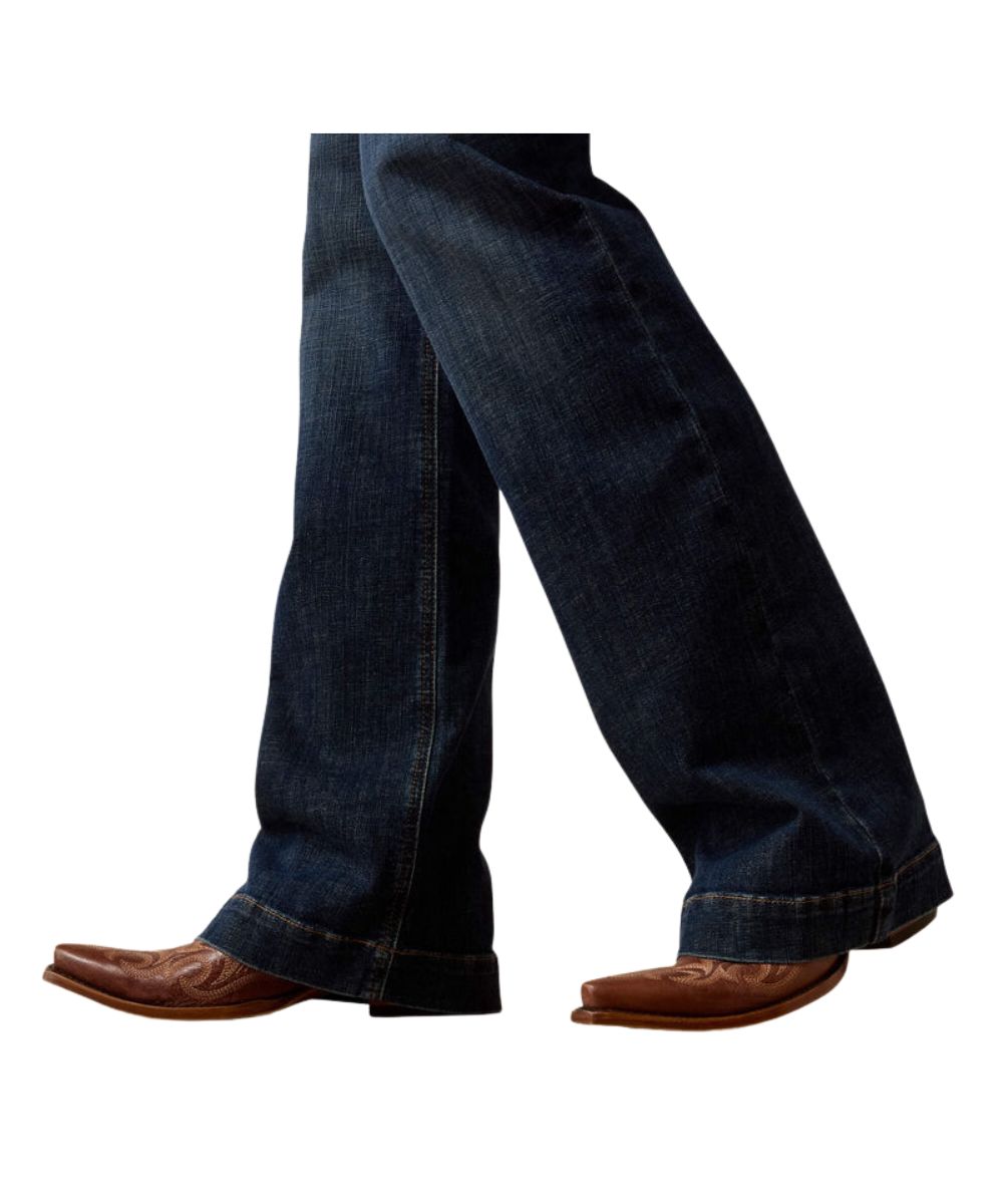 Close-Up View Of The Boot Cut Leg With A Trouser Hem