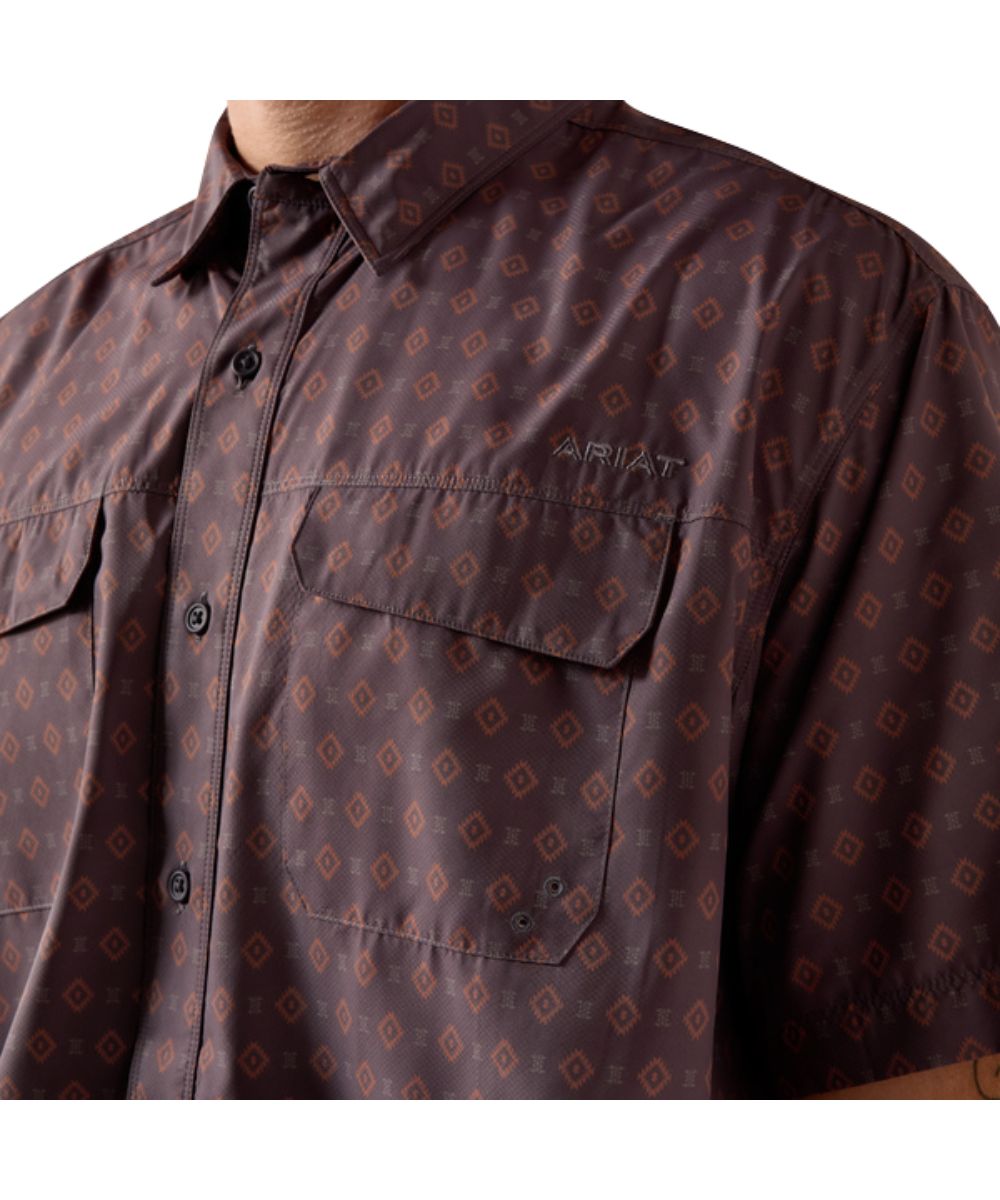 Close-Up View Of The Hook-And-Loop Closure Chest Pockets