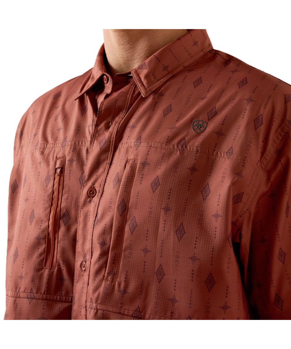Zippered Chest Pockets And A Hidden Button Down Collar