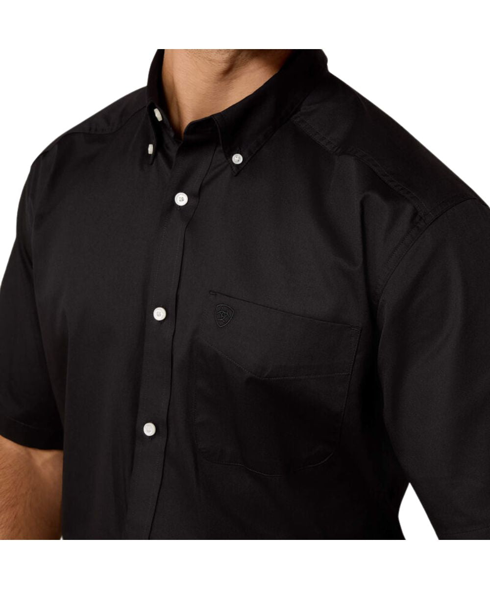 Ariat Men's Black Twill Button Down Shirt