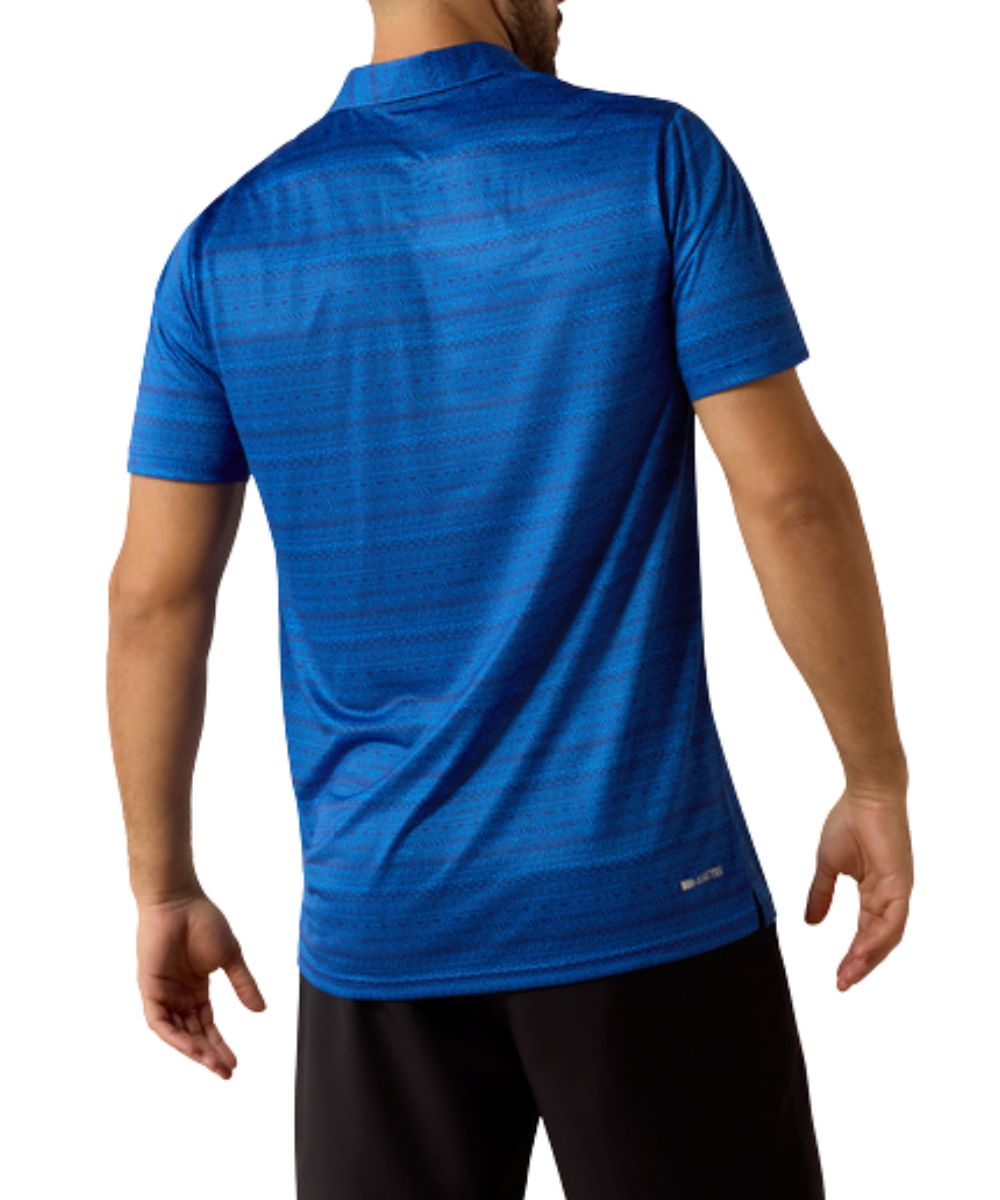 Men's Short Sleeve Polo Shirt With UPF Sun Protection, Moisture Wicking, And Cool Feel Technology