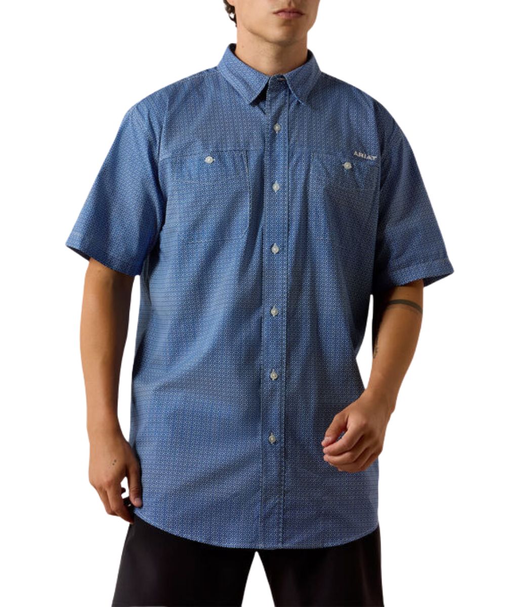 Ariat Men's Blue Quartz 360 Airflow Button Down Shirt