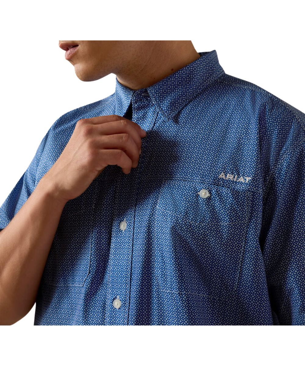 Ariat Men's Blue Quartz 360 Airflow Button Down Shirt
