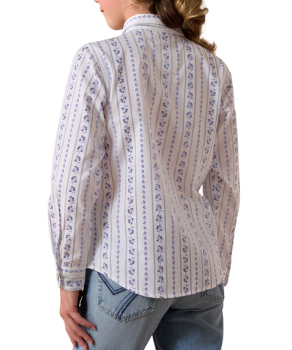 Girl's Long Sleeve Western Snap  Shirt