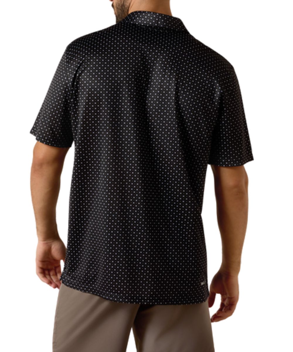 Men's Polo Shirt Featuring Odor Control, UPF Protection, And Moisture Wicking Technology