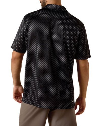Men's Polo Shirt Featuring Odor Control, UPF Protection, And Moisture Wicking Technology