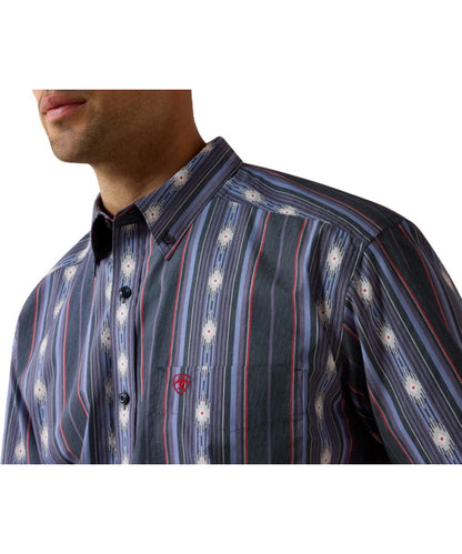 Single Open Chest Pocket And Button Down Collar