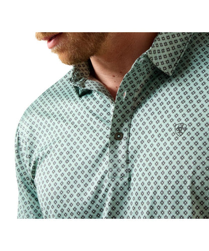 Ariat Men's Beach Glass Geo Polo Shirt