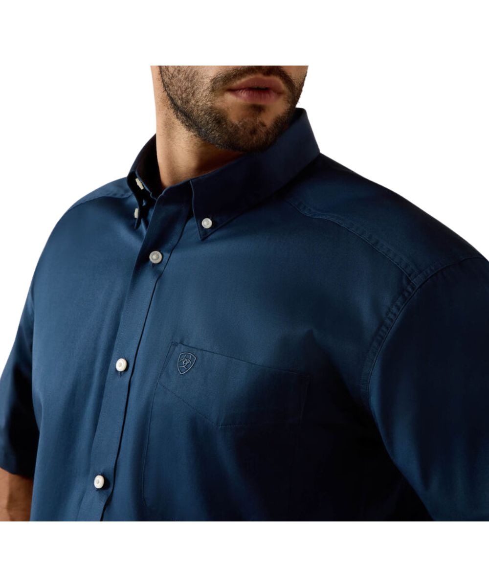 Ariat Men's Navy Twill Button Down Shirt