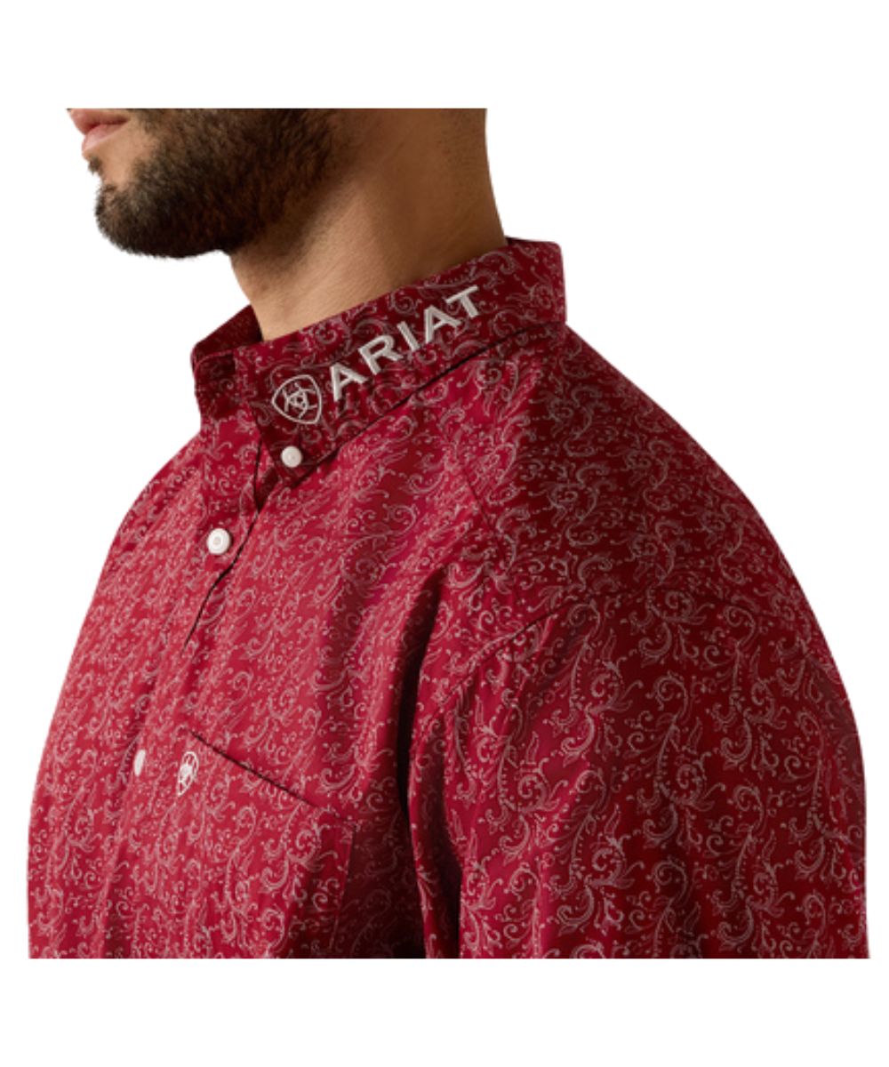 Single Open Chest Pocket, And A Button Down Collar With Logo Embroidery